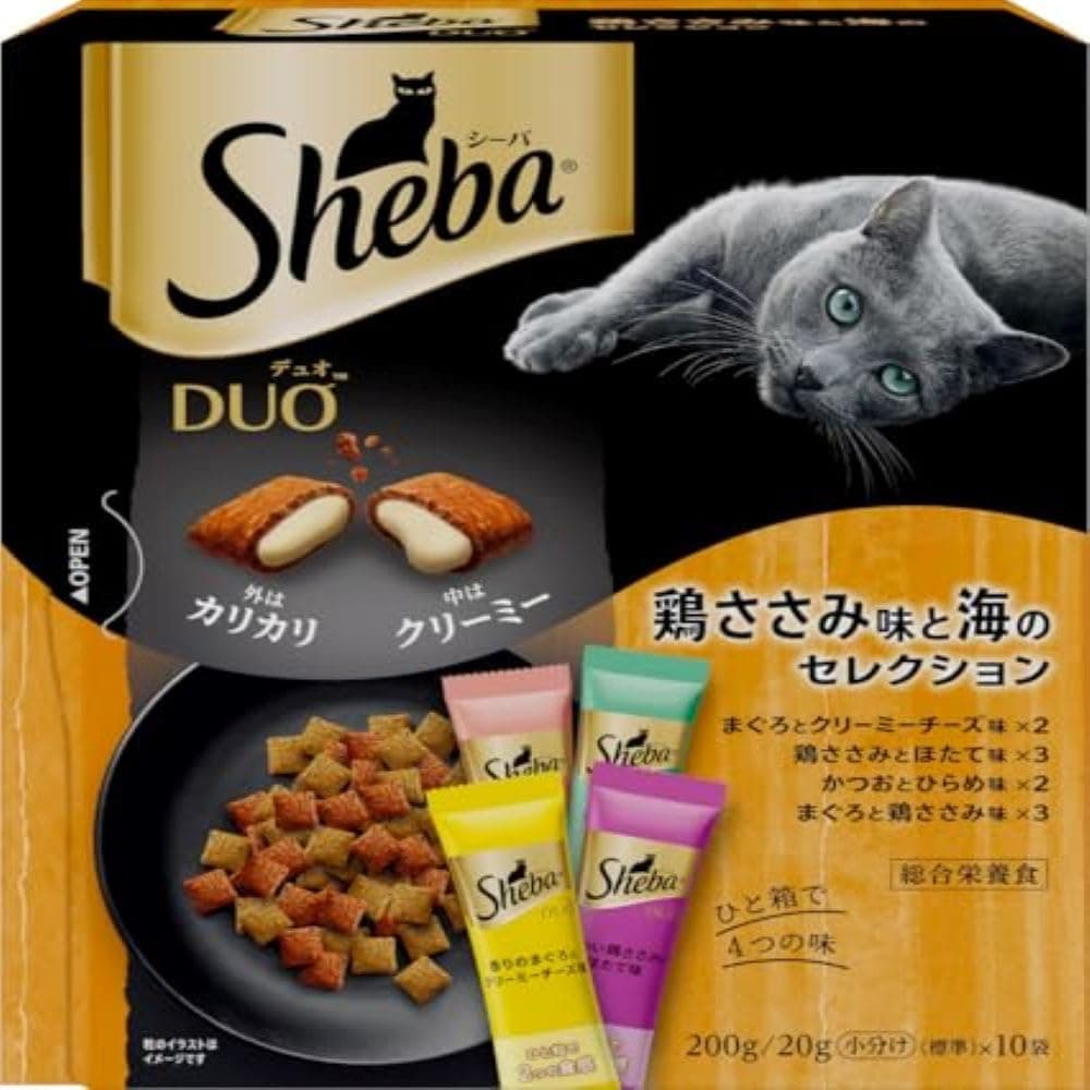 シーバ デュオ 成猫用 鶏ささみ味と海のセレクション
