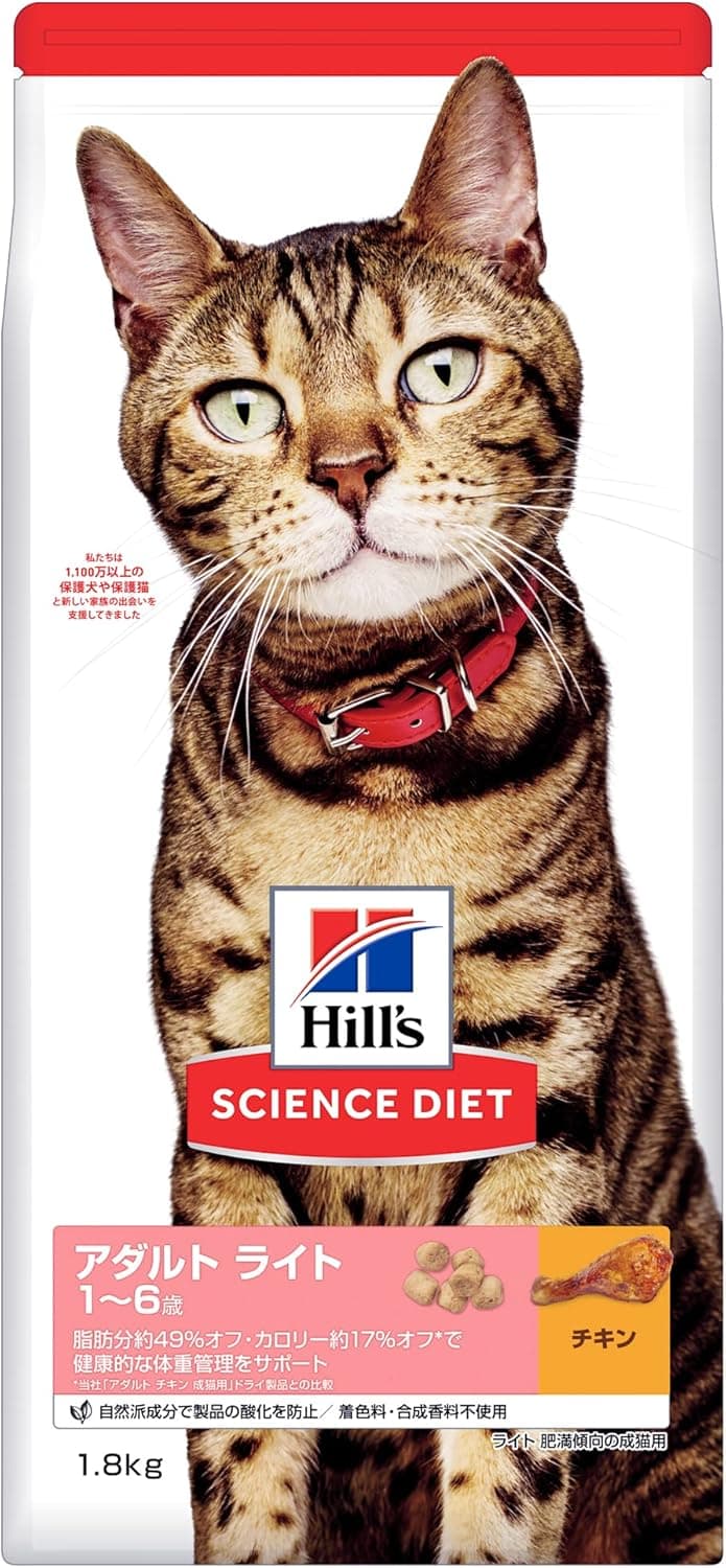 アダルト ライト 1~6歳 肥満傾向の成猫用 チキン